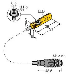 Produktfoto 1 von Magnetfeld-Sensor für Pneumatikzylinder