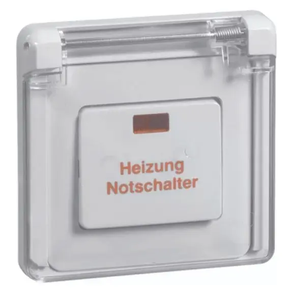 Produktfoto 1 von Heizung-Notschalter Aus 2polig UP, weiß