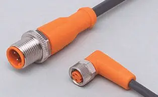 Produktfoto 1 von Verbindungskabel <50VAC 0,6m PUR Gehäuse TPU orange FKM IP65/67-69K