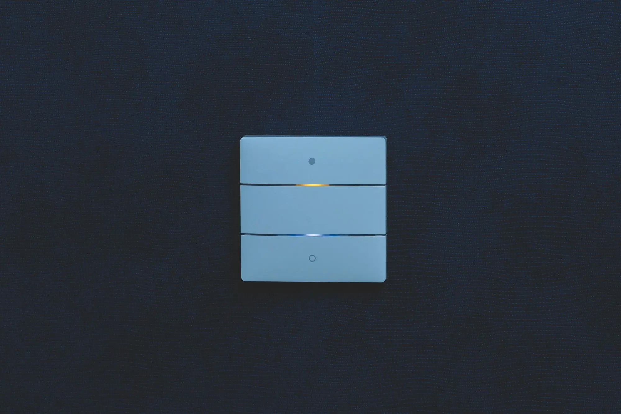 Produktfoto 1 von Tastsensor LUXORliving, 2 Tasten 2 LEDs Integrierter Temperatursensor, weiß