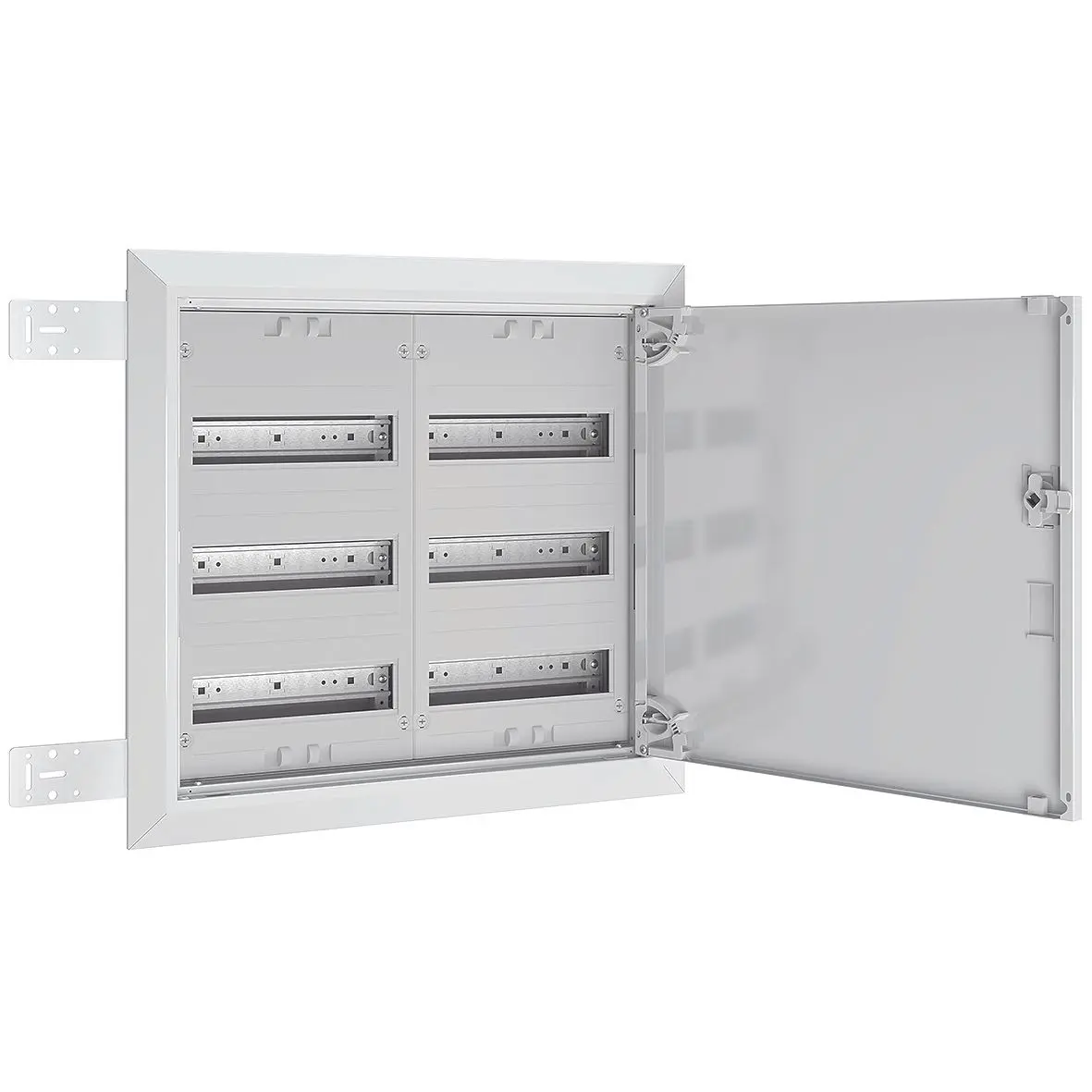 Produktfoto 1 von Flachverteiler UP/HW,110 mm tief,IP 30,SK II,2x3-reihig, Komplettschrank für