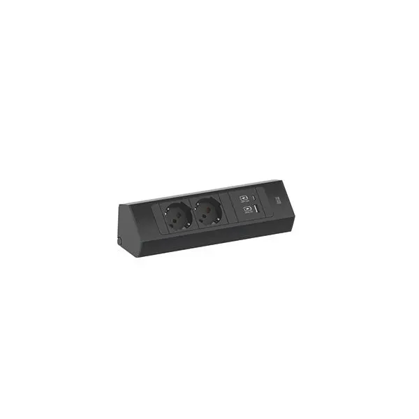 Produktfoto 1 von CASIA 2 2xP40 1xUSB A/C 22W 2,0m AEH RAL9005