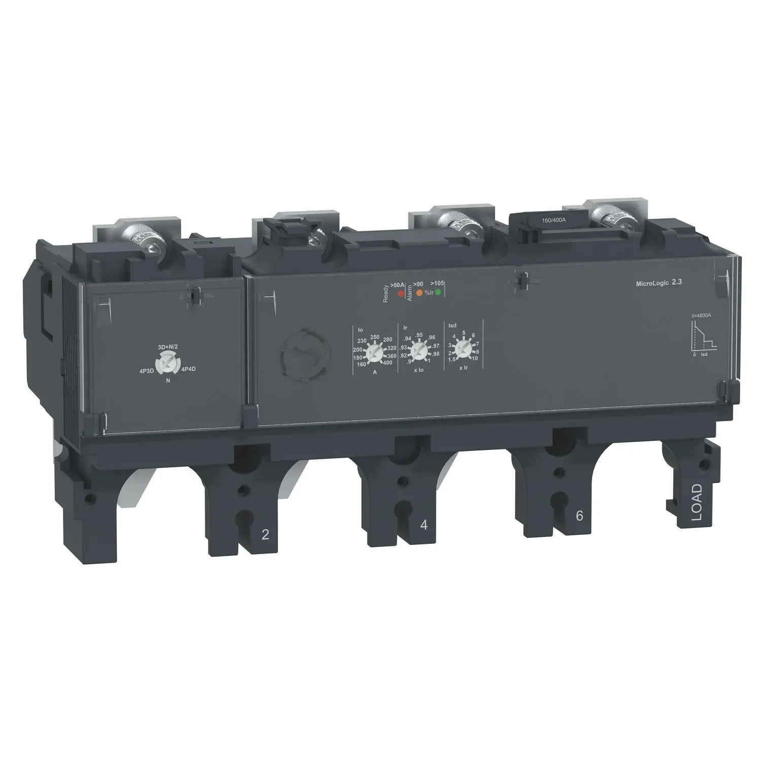 Produktfoto 1 von Elektronisches Auslösegerät MicroLogic 2.3 630A 4P4D