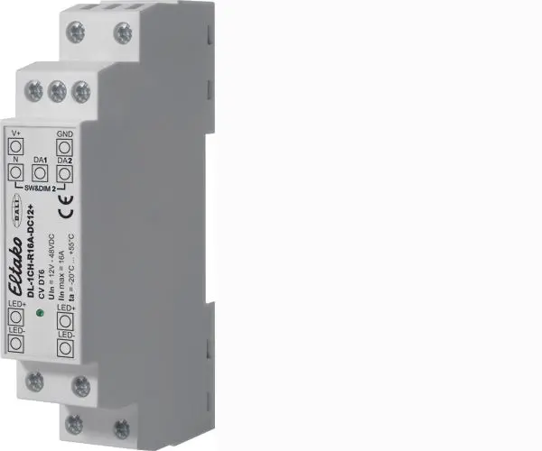 Produktfoto 1 von 1-Kanal DALI-LED-Dimmer 16A für Hutschiene
