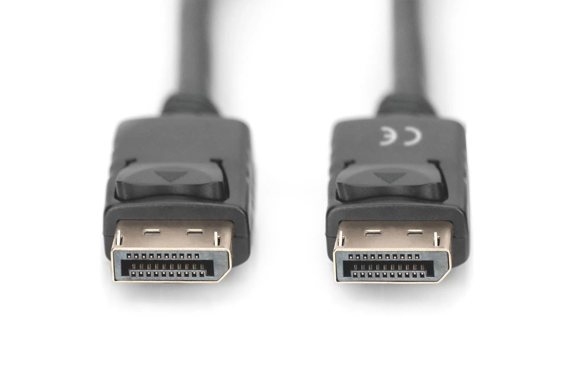 Produktfoto 1 von DisplayPort Anschlusskabel DP St/St 2m m.Verriegelung Ultra HD 4K UL sw