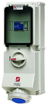 Produktfoto 1 von Wanddose DUO, 16A3p6h230V, IP67