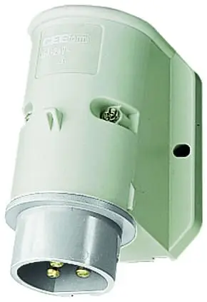 Wandstecker, 16A2p12h, Kleinsp., IP44