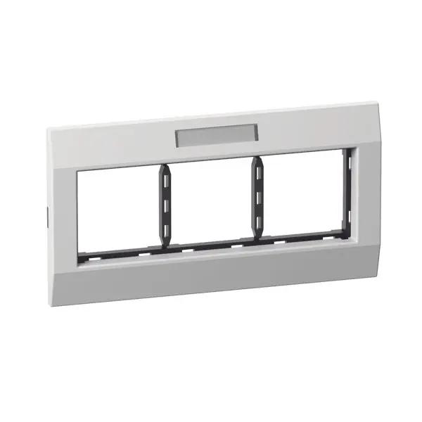 Produktfoto 1 von Adapterrahmen 3-fach AR-3H-9010, frontr., BR/BRA/BRS, Raster 45, aws