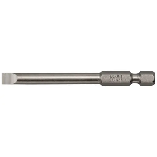Produktfoto 1 von Bit für Schlitzschrauben, 0,6x3,5mm, Klingenlänge 73mm, 16g, Antrieb 1/4 Zoll