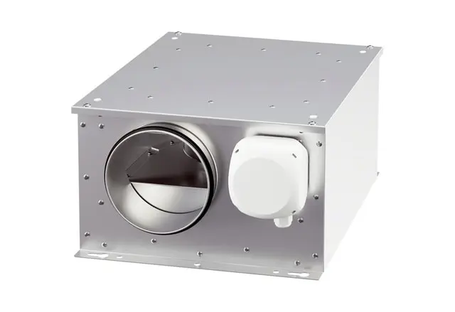 Produktfoto 1 von Schallgedämmte Lüftungsbox mit EC-Motor und ausschwenkbarem Ventilator, DN 160,