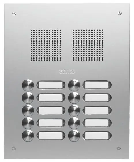 Produktfoto 1 von Türstation EV1 silber eloxiert EV1 zweireihig Unterputz/incl. UP-Kasten