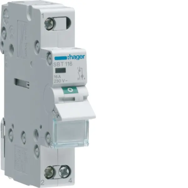 Produktfoto 1 von Ausschalter 16A 1 Schließer 230V AC mit Leuchtmelder 1PLE