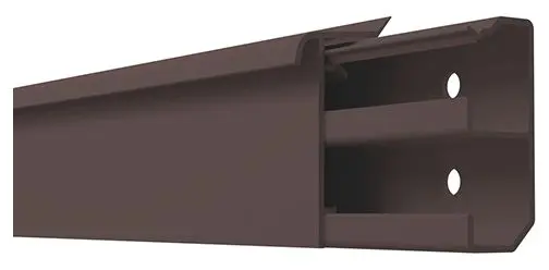 Produktfoto 1 von Sockelleistenkanal SL/T 20x50-8014, PVC mit Teppichkante, 2 Kammern, braun