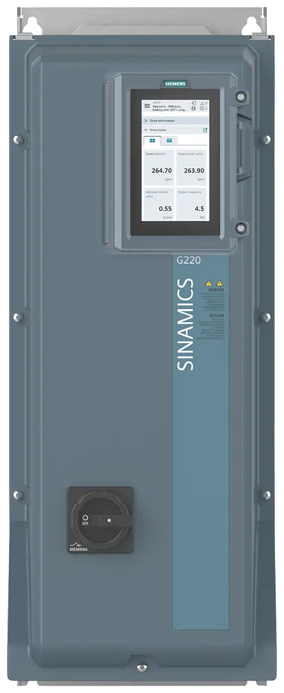 Produktfoto 1 von SINAMICS G220 Clean Power, 3AC 380...500V, 30kW/40hp, IP55 / UL 12