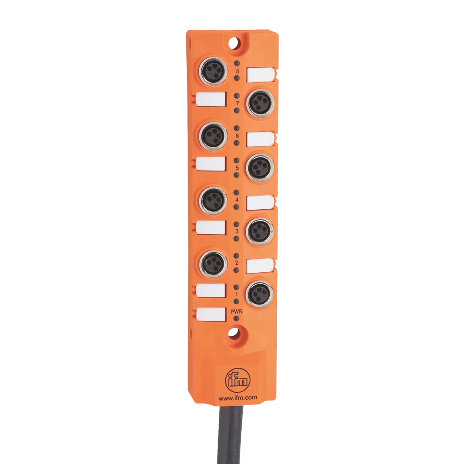 Produktfoto 1 von Zentralverteiler M8/8 PNP 20m PUR Gehäuse PBT-GF20 Messing IP65/67/68