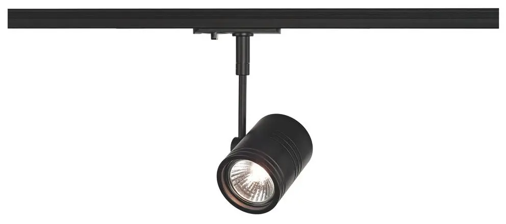 BIMA I Leuchtenkopf schwarz GU10 max.50W m.1Ph.Adapter