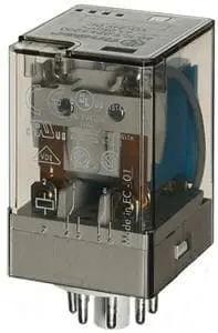 Produktfoto 1 von Relais m.Steckanschlüssen 2We 10A LED Anzeige u.Freilaufdiode 60VDC 1,3W