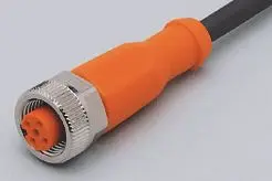 Produktfoto 1 von Anschlusskabel m.Buchse <250VAC 10m PUR Geh. TPU orange FKM IP65/67-69K