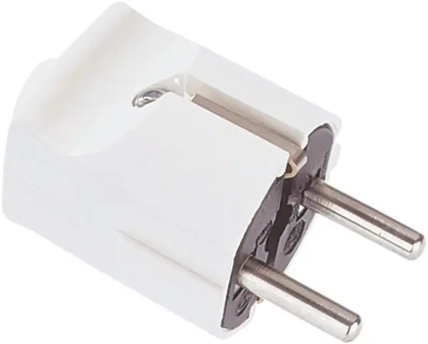 Schukostecker zentral weiß