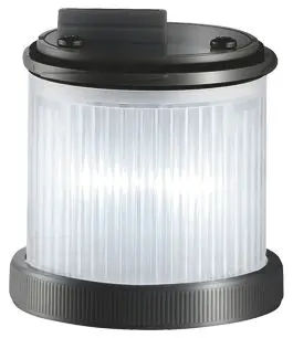 Produktfoto 1 von LED-Warn-/Blinklicht 24V~/= (0,030A) weiß/white Warn-/Blinklicht wahlweise