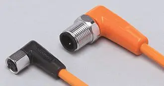 Produktfoto 1 von Verbindungskabel PNP 0,3m PVC Gehäuse PVC orange EPDM IP65/67-69K