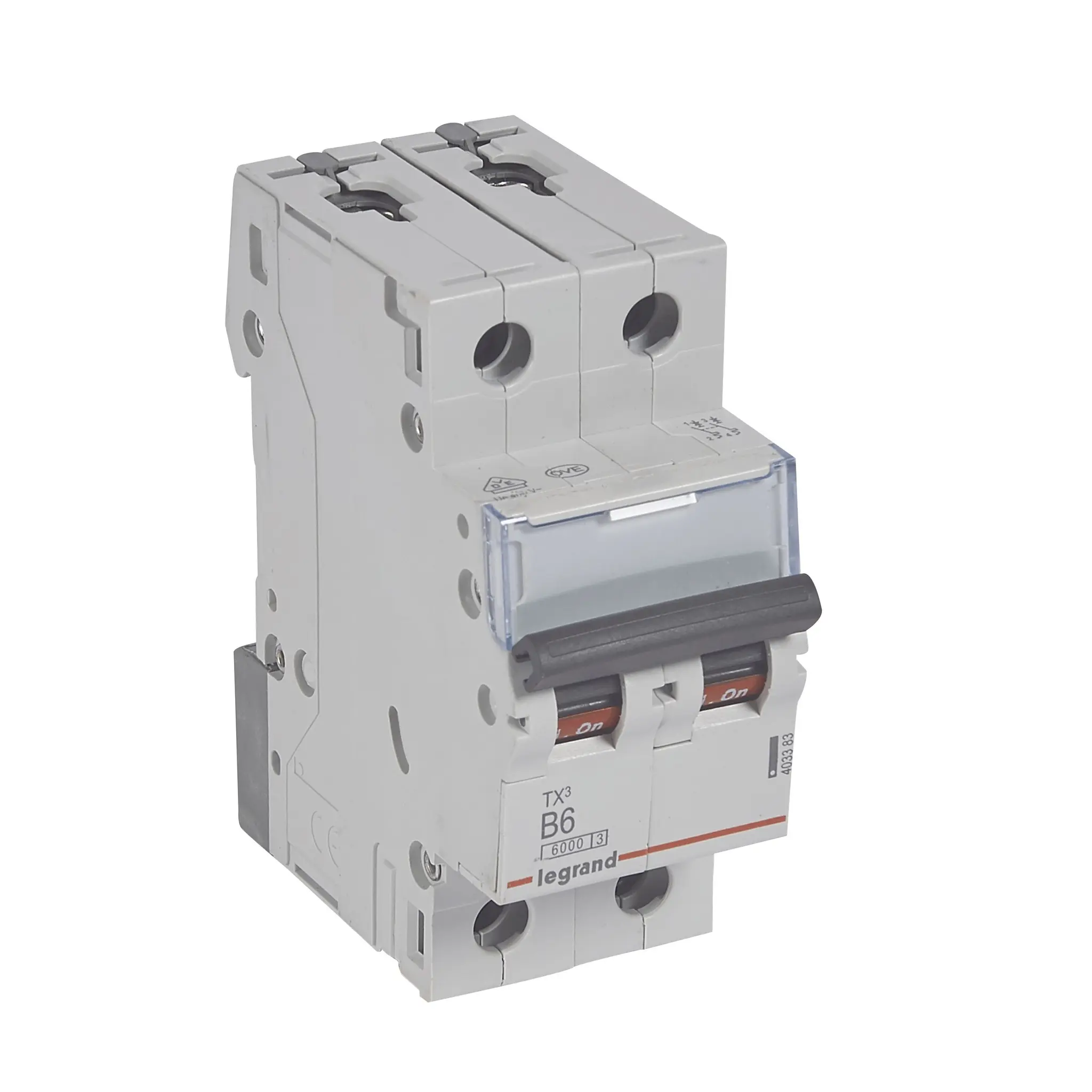 Produktfoto 1 von TX3 LS-Schalter B-Char. 6A, 2-polig, 6kA, 400VAC, 2TE