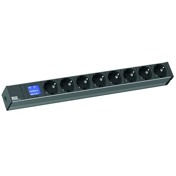Produktfoto 1 von BN0500 19" 1HE 8xschuko Strom 2 schuko