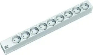 Produktfoto 1 von 19" 1HE 9xSchuko Strom 2m Schuko