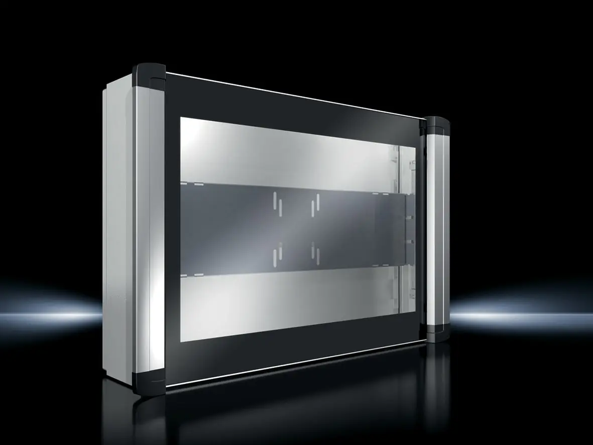 Produktfoto 1 von AX Bediengehäuse für Tisch-TFT bis 24", BHT 650x450x155mm, 1 Vorreiberverschluss