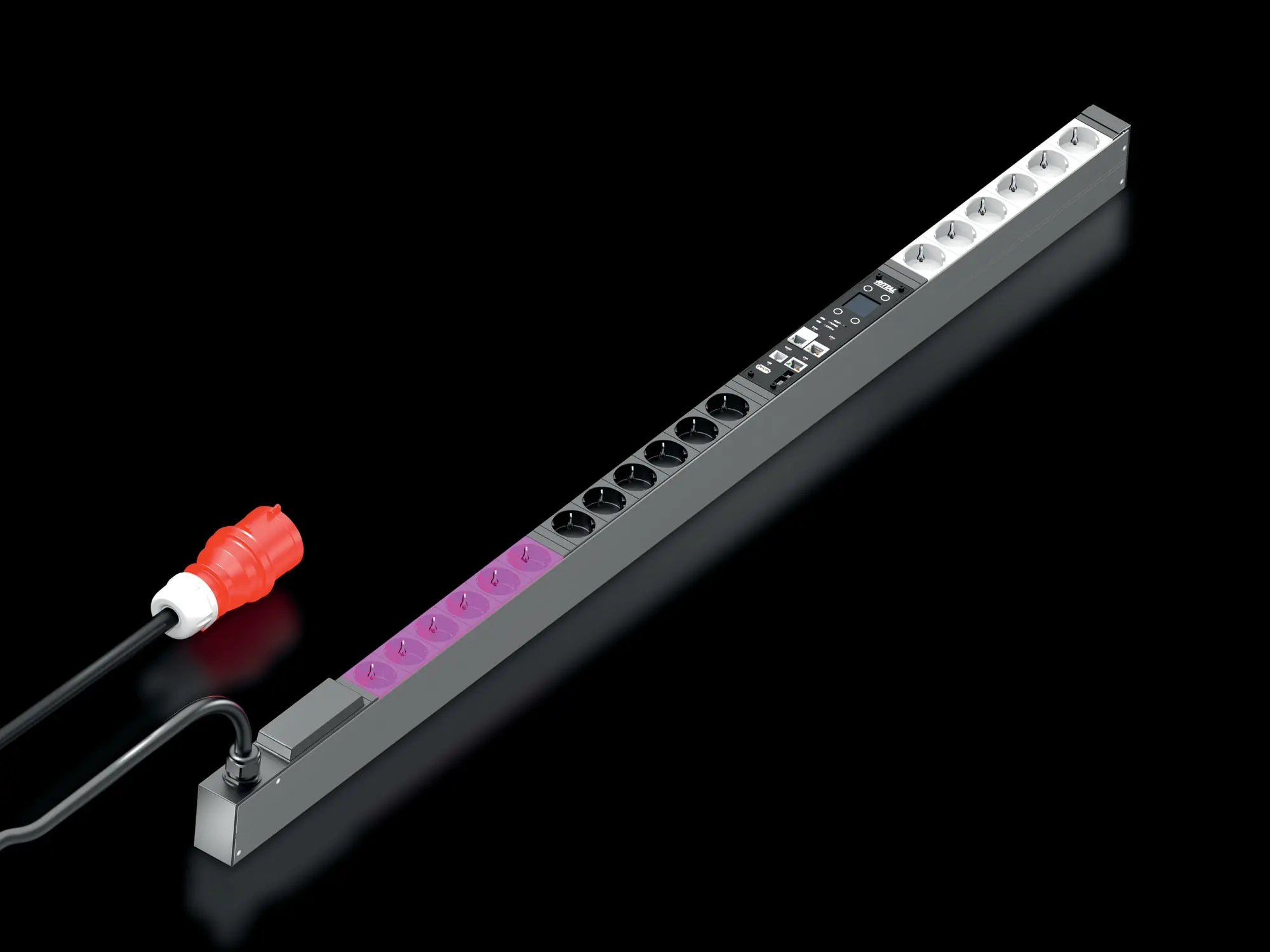 Produktfoto 1 von PDU metered, 16A/3P CEE 18xCEE7/3 Schuko