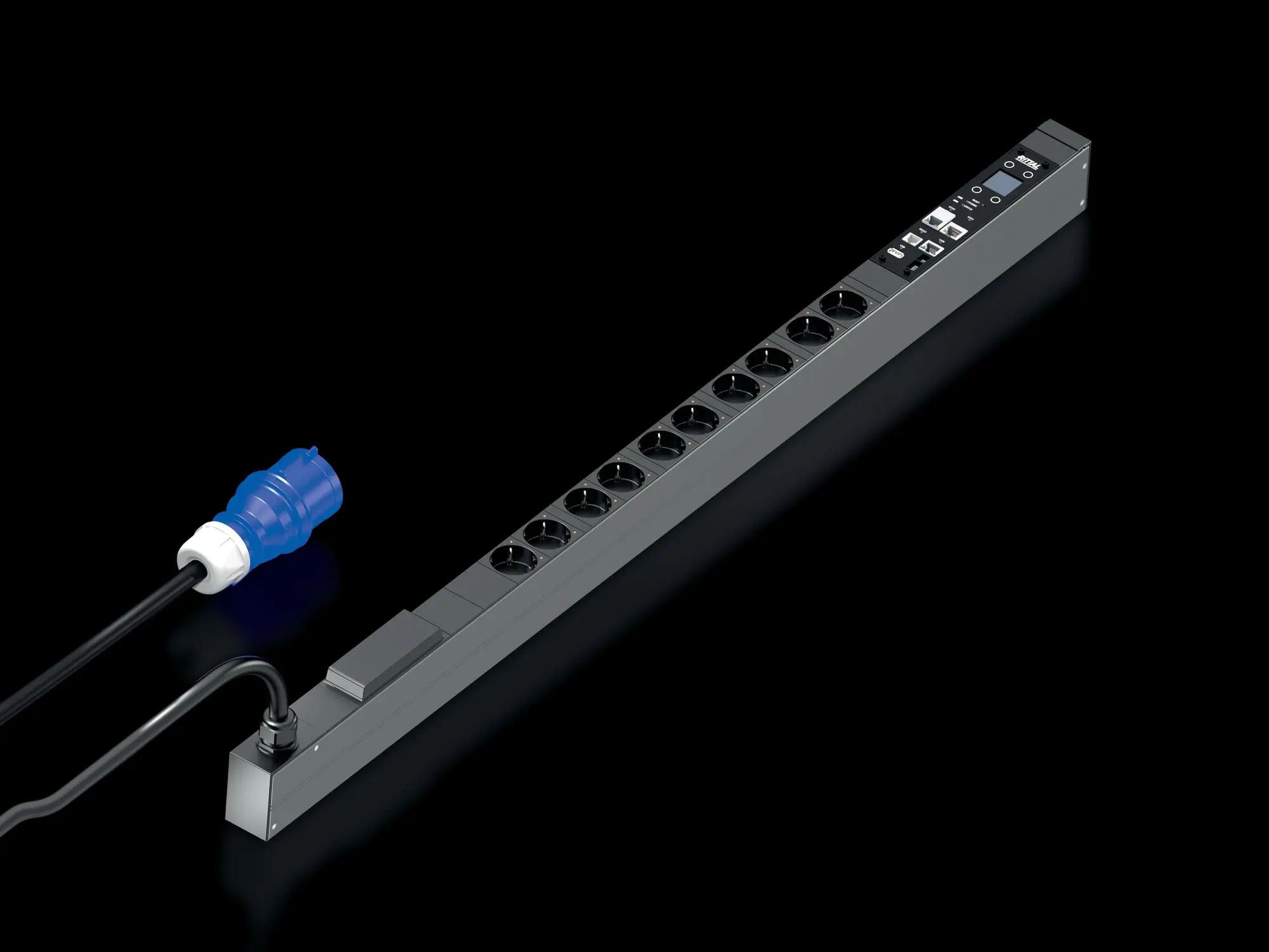 Produktfoto 1 von PDU managed, 16A/1P CEE 10xCEE7/3 Schuko