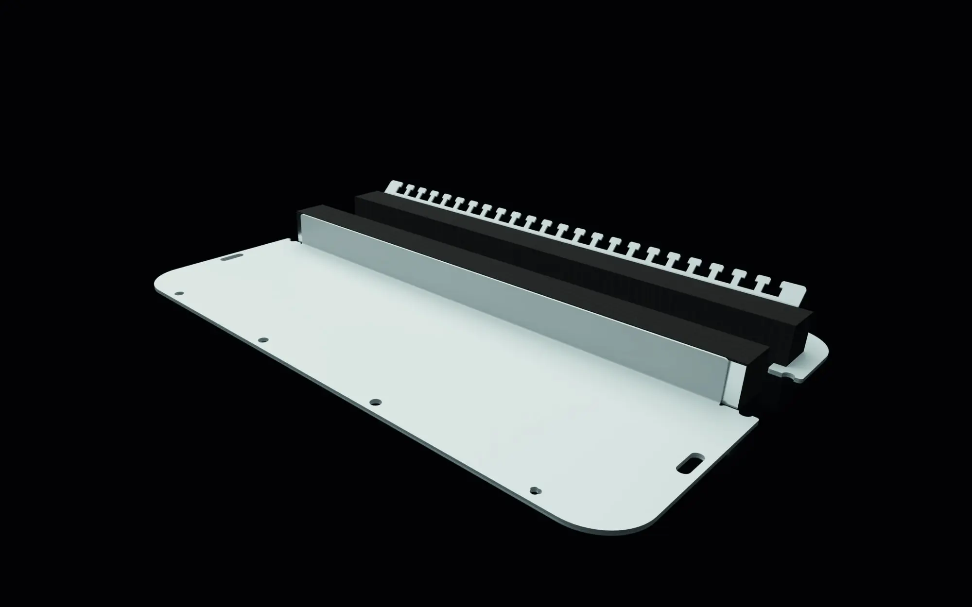 Produktfoto 1 von Metall-Flanschplatte zweiteilig, für AX, mit elastischem Klemmprofil, Größe 7