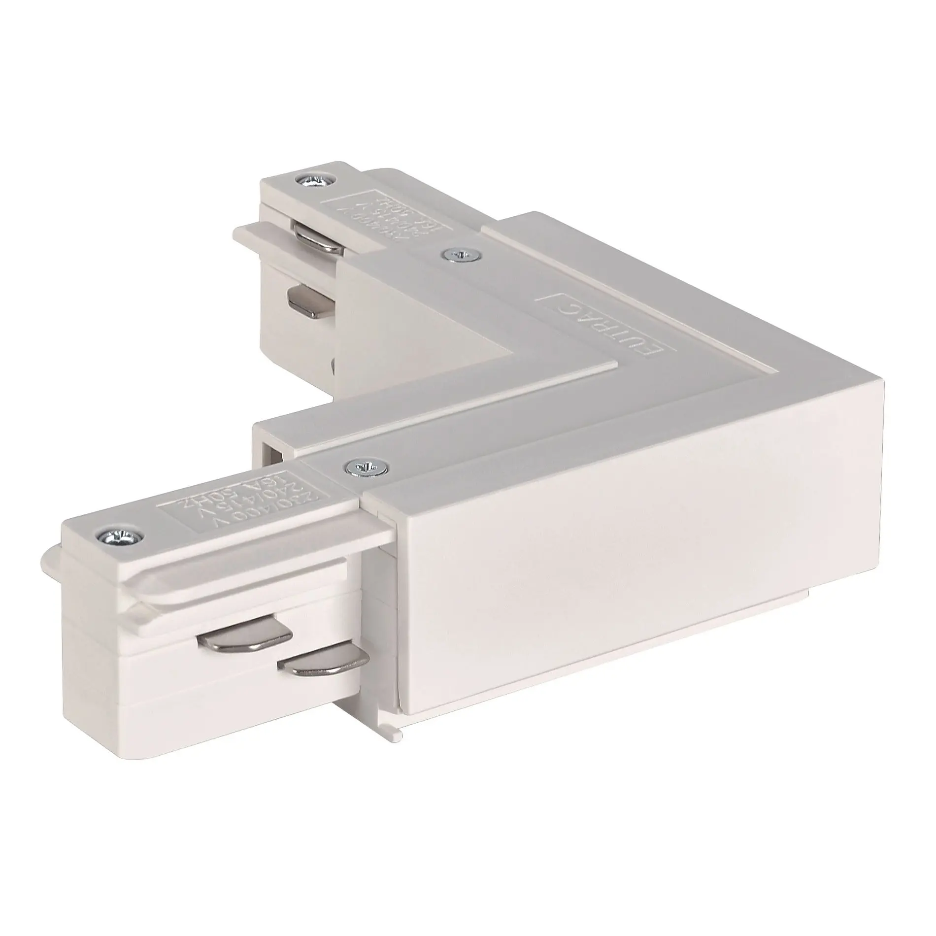 Produktfoto 1 von EUTRAC L-Verbinder Erde innen verkehrsweiß