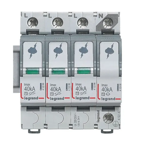 Produktfoto 1 von Überspannungsableiter Typ 2, 3+1 230/400 VAC, Imax 40 kA, Uc320 VAC