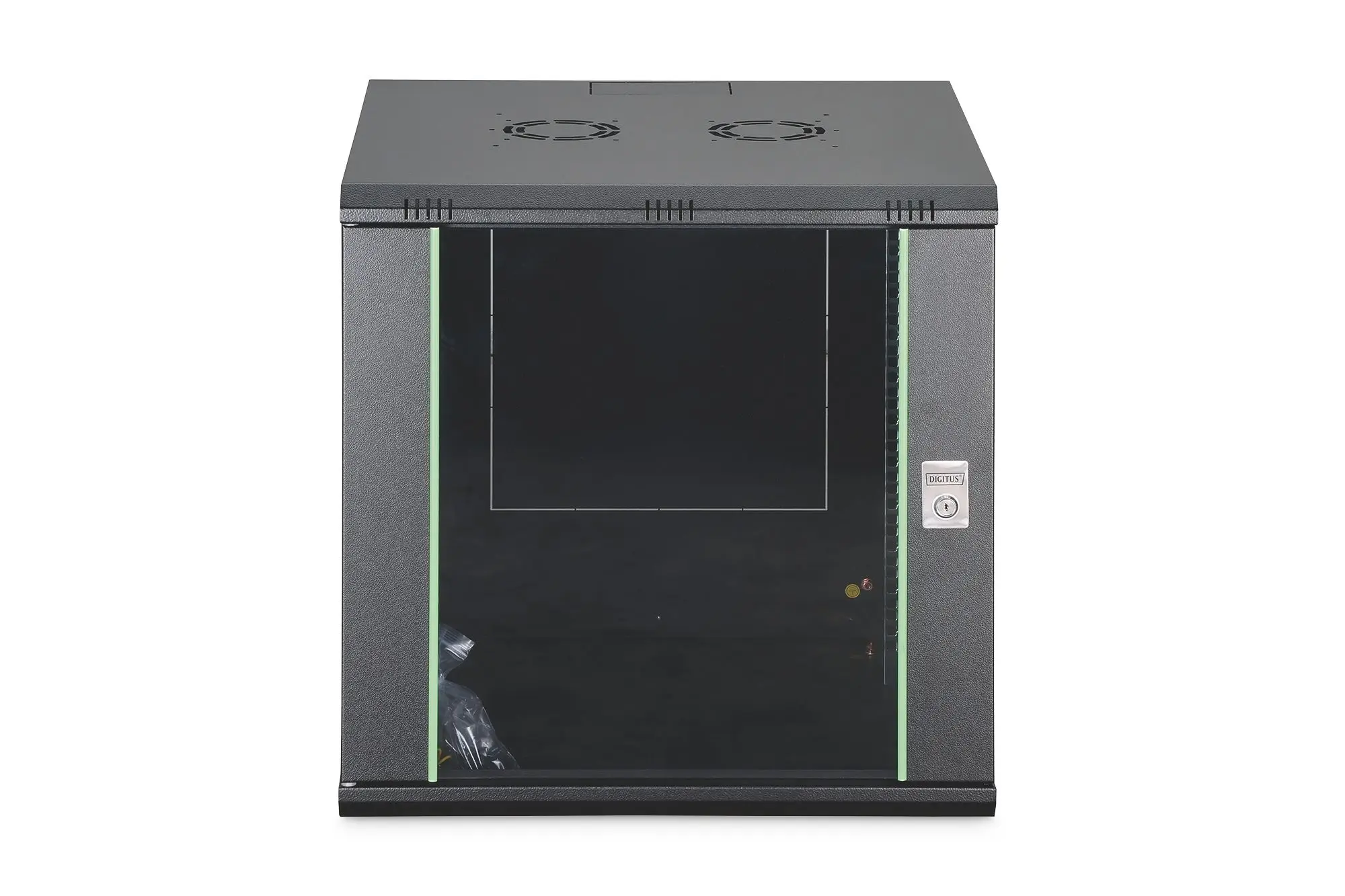 Produktfoto 1 von 12HE Wandgehäuse 638x600x600mm schwarz