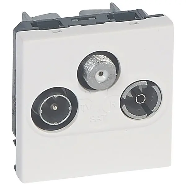 Produktfoto 1 von Mosaic TV/R/SAT-Dose 2-modulig Aluminium