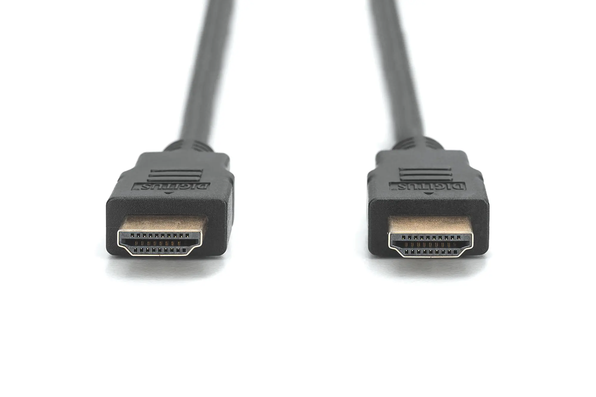 Produktfoto 1 von HDMI High Speed m.Ethernet Anschlussk. 1m TypA St/St Ultra HD 60p sw gold