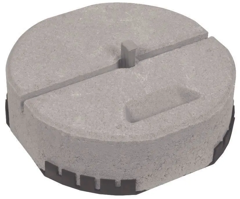 Produktfoto 1 von Betonsockel C45/55 17kg m. Keiltechnik u.adapt.Unterlegplatte D337mm H90mm-SET-