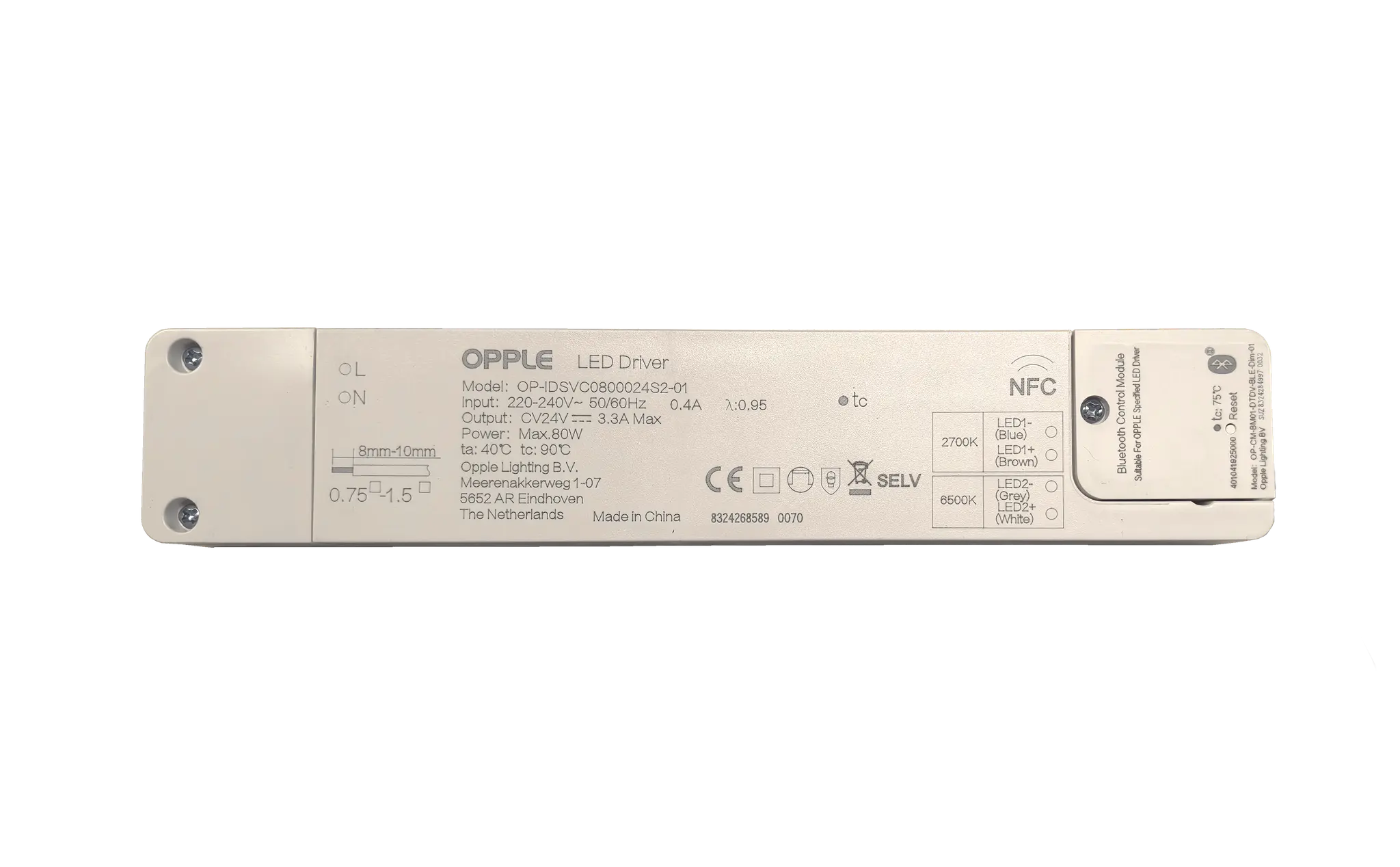 Produktfoto 1 von LEDDriver 24V-80W-BLE2-TW