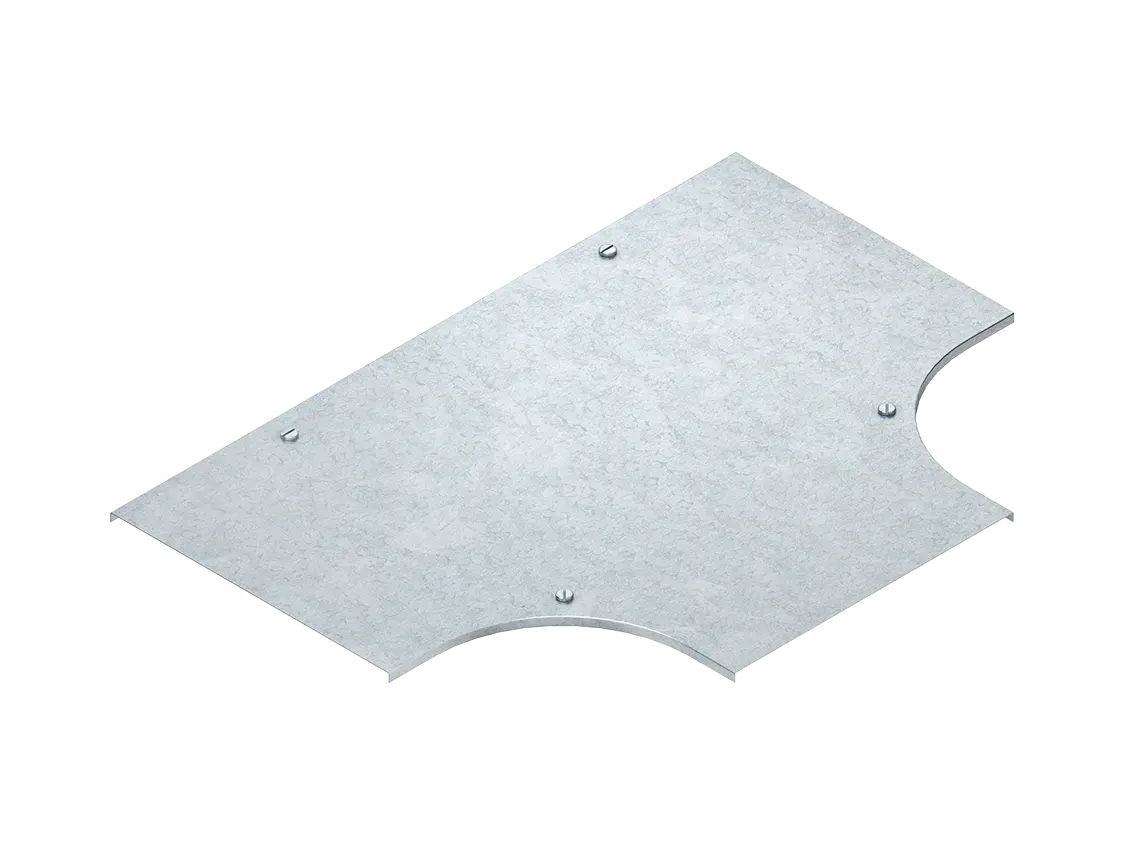 Deckel für T-Stück, Breite 154 mm feuerverzinkt, mit Drehriegelverschluss
