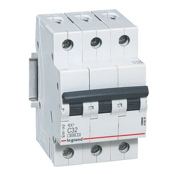 Produktfoto 1 von RX3 LS-Schalter C-Char. 32A, 3-polig, 6kA, 400VAC, 3TE