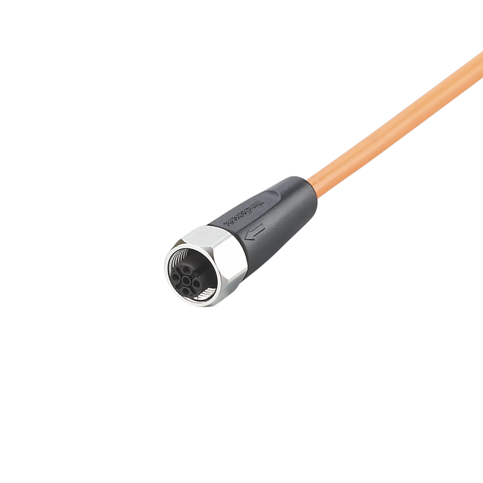Produktfoto 1 von Anschlusskabel m.Buchse PNP 5m PVC Geh. PVC schwarz EPDM transp. IP65/67-69K