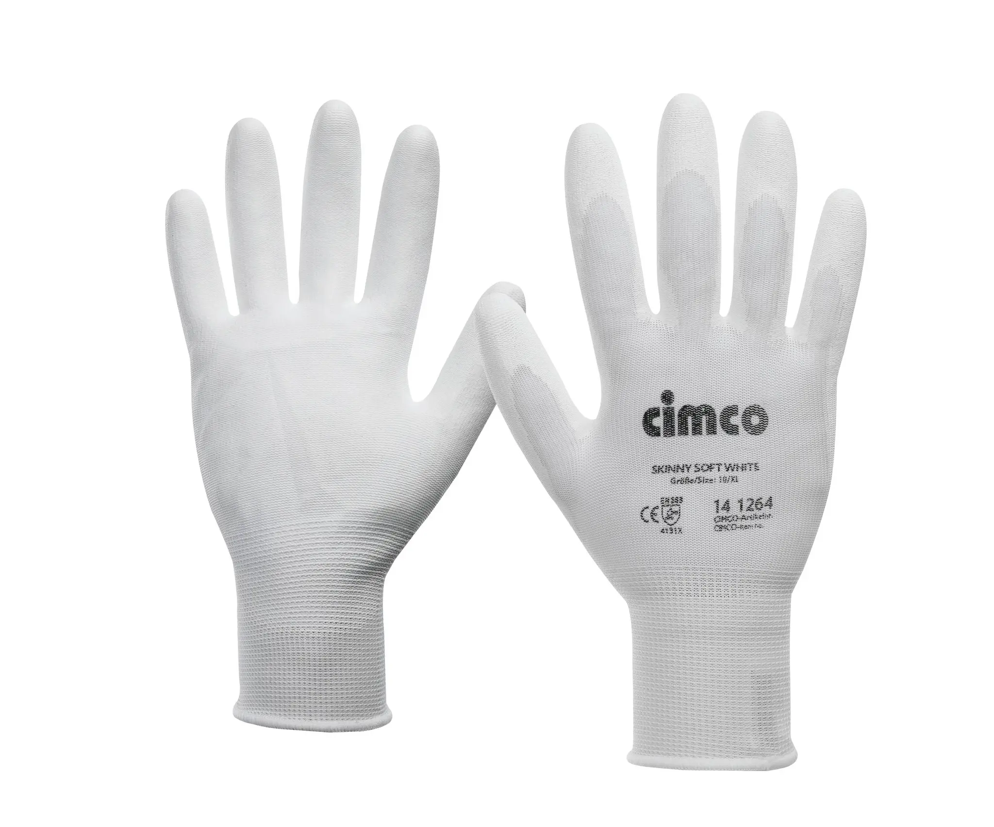 Produktfoto 1 von Arbeitshandschuh "Skinny Soft White" Größe 10/XL