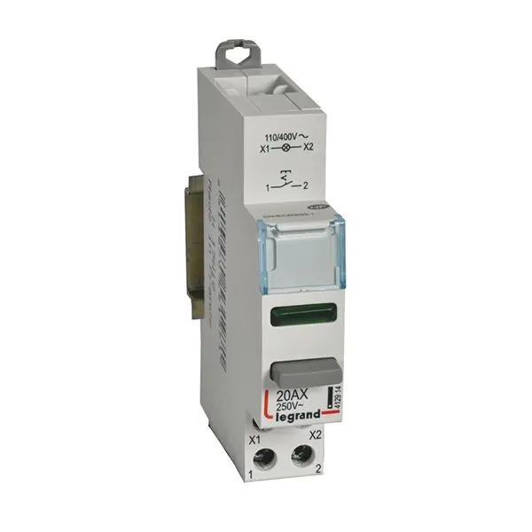 Produktfoto 1 von Druckschalter CX3 20A 1 Schließer+LED Grün 110/400VAC/DC Gebrauchskat.