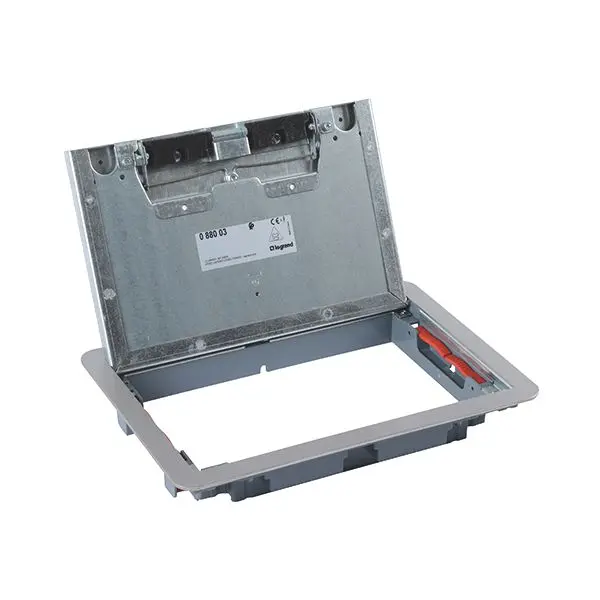 Produktfoto 1 von Deckel f.Gerätebox m.Teppichrand, 8/12 Module, Edelstahl