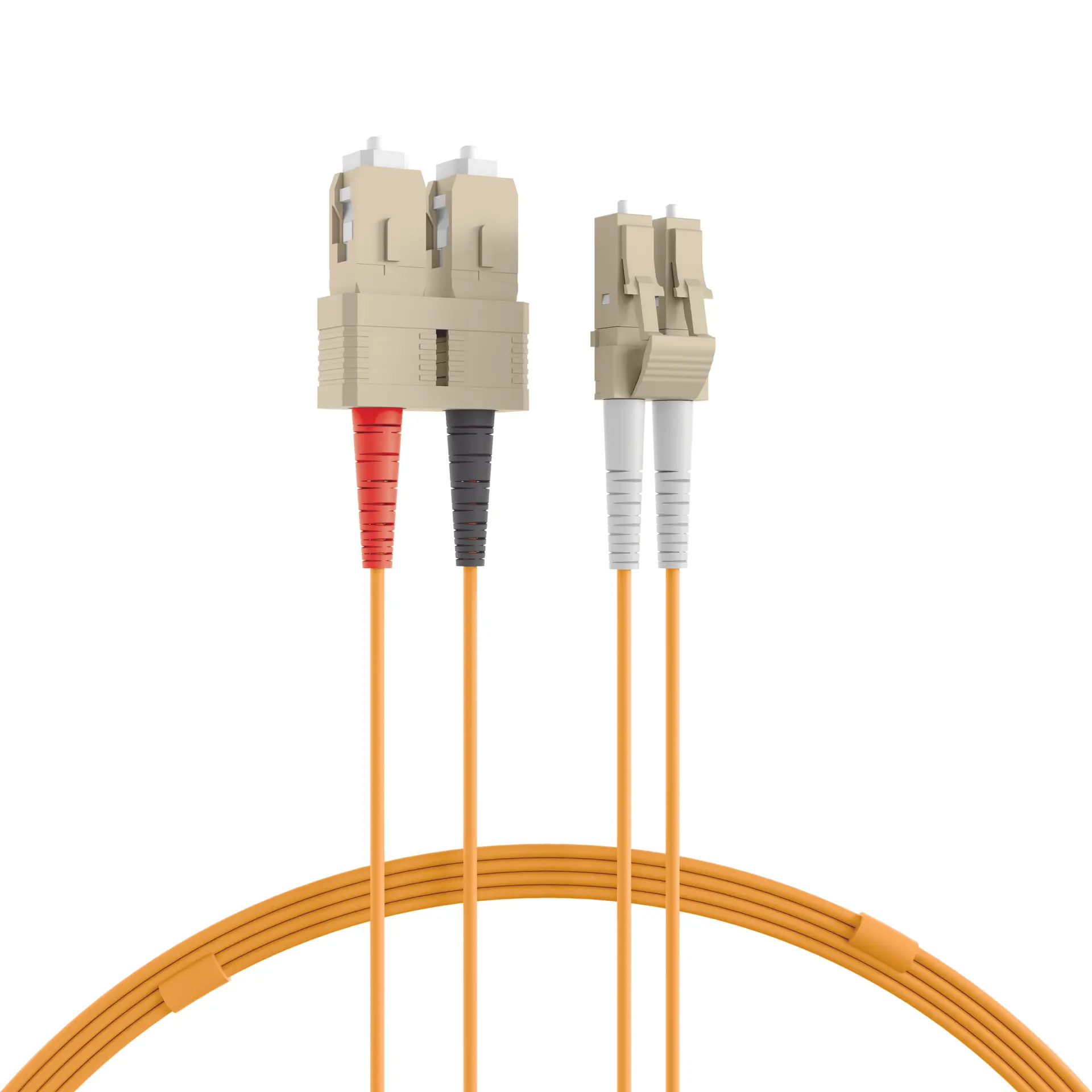 Produktfoto 1 von Duplex Jumper LC-SC 50/125µ 2m OM2 LSZH orange