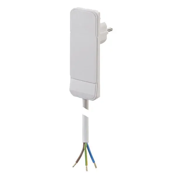 Produktfoto 1 von Schutzkontaktstecker ws m.Leitung u.konfekt.m.Aderendhülsen