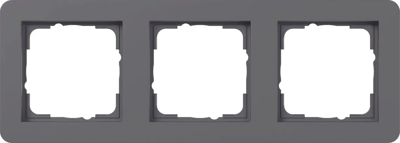 Produktfoto 1 von Abdeckrahmen 3f Gira E1 Anthrazit