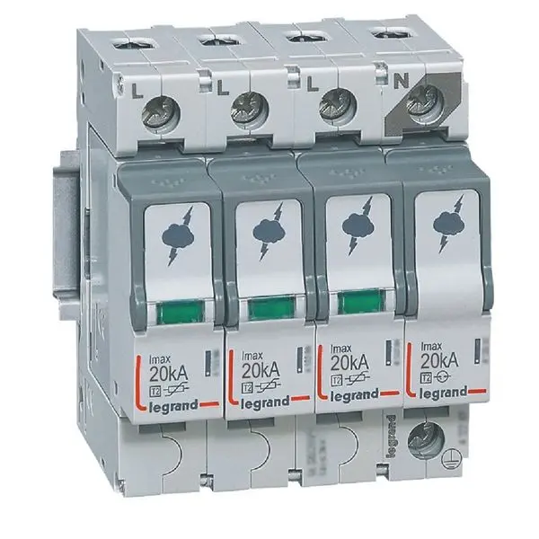 Produktfoto 1 von Überspannungsableiter Typ 2, 3+1 230/400 VAC, Imax 20 kA, Uc320 VAC