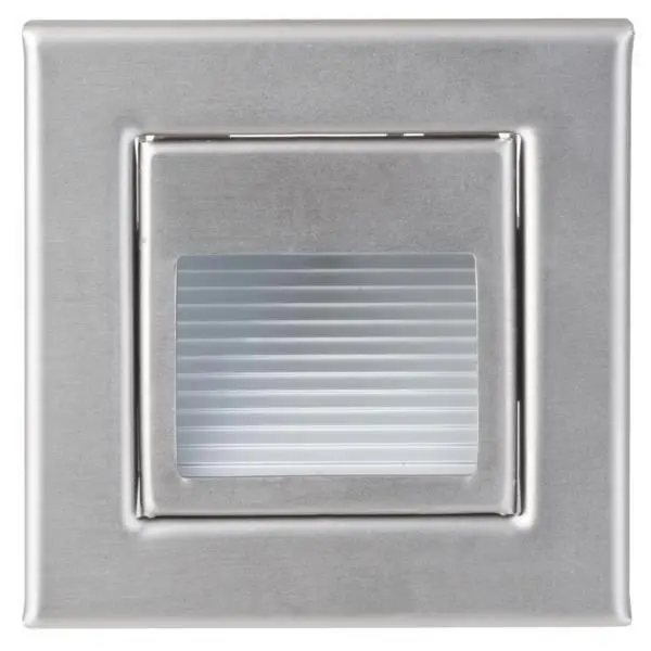 Produktfoto 1 von LED-Wandeinbaul.230V Edelst., 1,2W, LF:ww